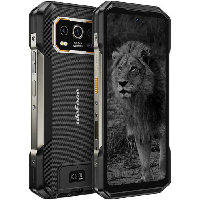 Ulefone Armor 27 Pro Smartphone Rugerizado 12GB RAM 256GB 6.78" 5G Negro IP68 IP69K MIL-STD-810H Batería 10600mAh Carga 33W Ref. ULEAR27PROB